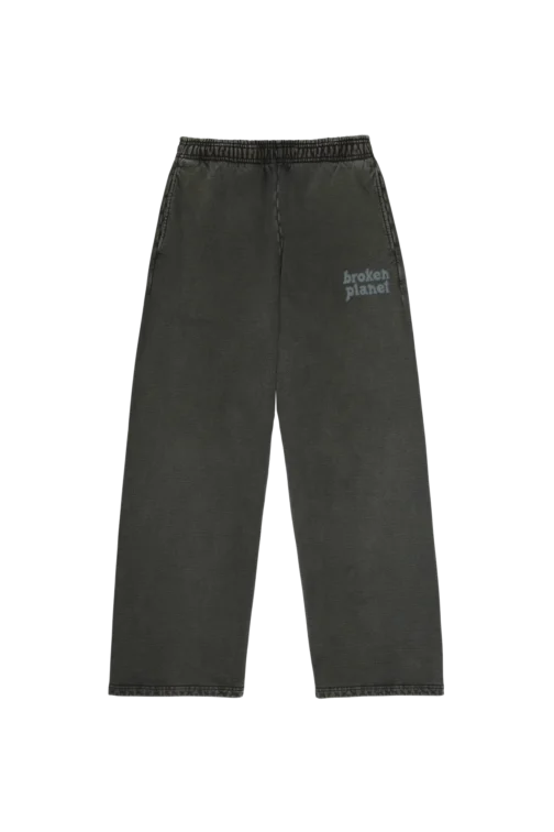 Broken Planet Basic Wide Leg Sweatpants Black