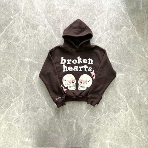 Brown Broken Planet Hoodie - Image 2