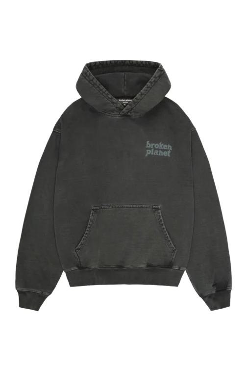 Broken Planet Washed Soot Hoodie - Black