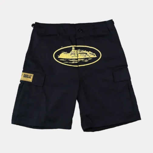 Corteiz Guerillaz 21′ Shorts Black/Yellow