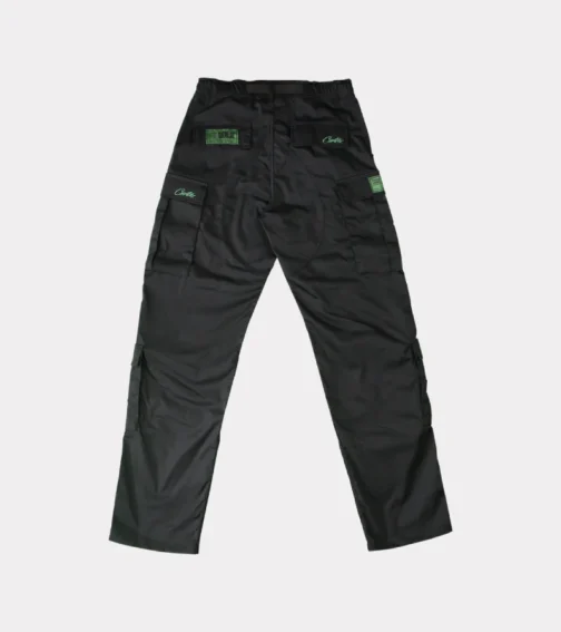 Corteiz Mula Guerillaz Cargos Black/Green - Image 2