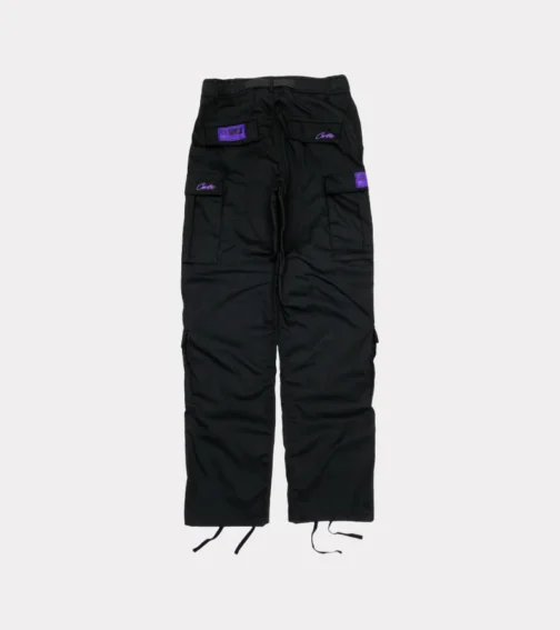 Corteiz Purp Guerillaz Cargos Black/Purple - Image 2