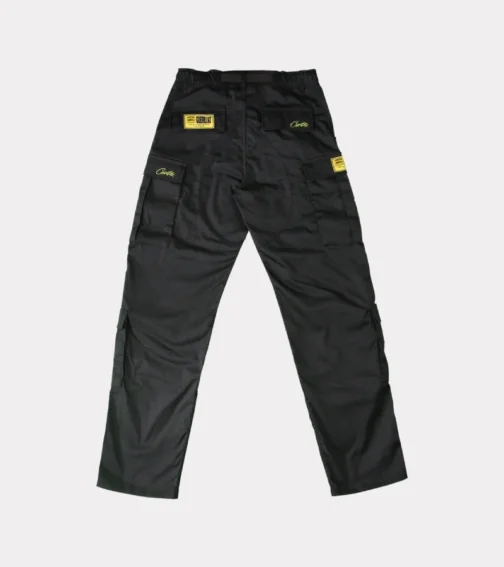 Corteiz Yella Guerillaz Cargos Black/Yellow - Image 2