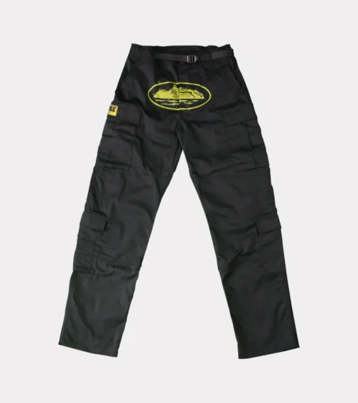 Corteiz Yella Guerillaz Cargos Black/Yellow