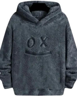 Plush Black Warm & Soft Touch Hoodie