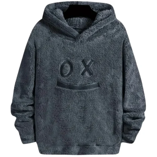 Plush Black Warm & Soft Touch Hoodie